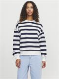 JXALFA STRIPE RLX LS CREW SWT LN vanilla ice