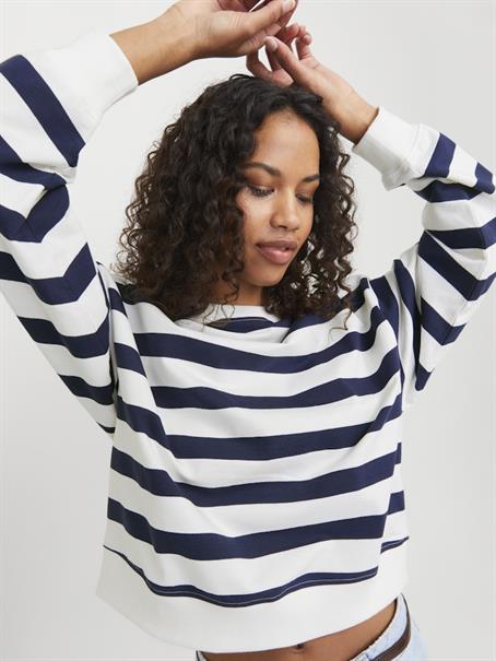 JXALFA STRIPE RLX LS CREW SWT LN vanilla ice