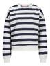 JXALFA STRIPE RLX LS CREW SWT LN vanilla ice