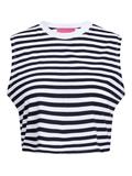 JXALVIRA SL SLIM CROP STRIPE EVERY TEE bright white