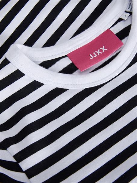 JXALVIRA SL SLIM CROP STRIPE EVERY TEE bright white