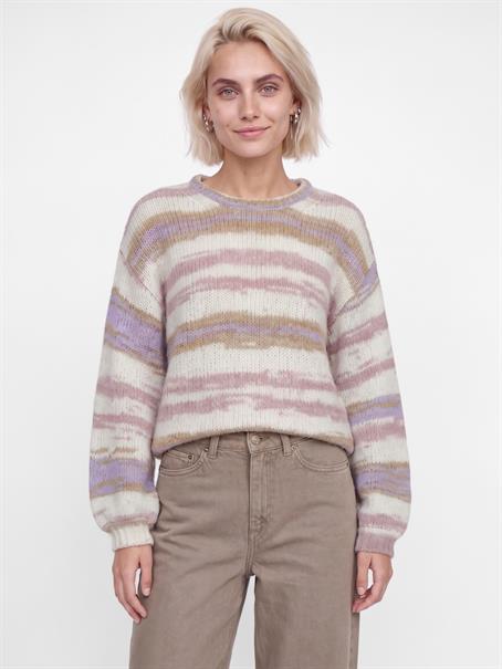 JXAMELIA CREW NECK KNIT fog