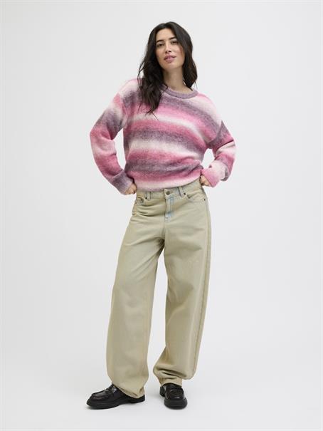JXAMIRA CREW NECK KNIT LN barberry