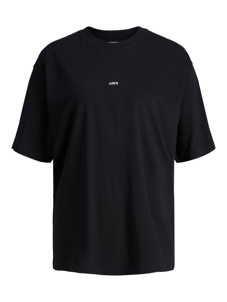 Jjxx Damen T-Shirt 12205777 Black-white Logo - kleidung mode