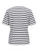 JXANNA SS REGULAR EVERY STRIPE TEE JRS bright white1