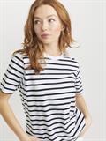 JXANNA SS REGULAR EVERY STRIPE TEE JRS bright white1