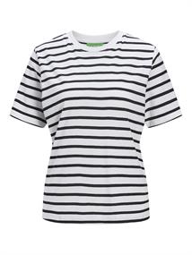 JXANNA SS REGULAR EVERY STRIPE TEE JRS bright white1