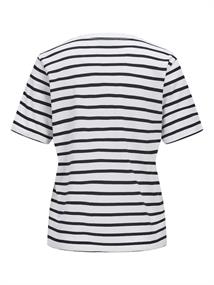 JXANNA SS REGULAR EVERY STRIPE TEE JRS bright white1