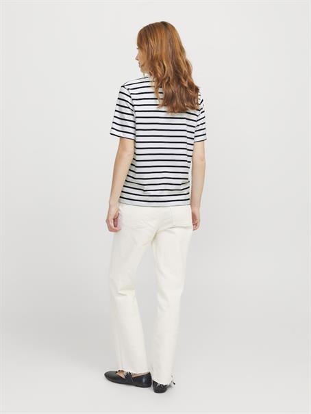 JXANNA SS REGULAR EVERY STRIPE TEE JRS bright white1