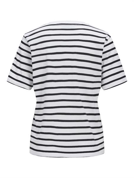 JXANNA SS REGULAR EVERY STRIPE TEE JRS bright white1