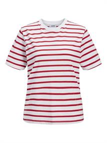 JXANNA SS REGULAR EVERY STRIPE TEE JRS bright white2