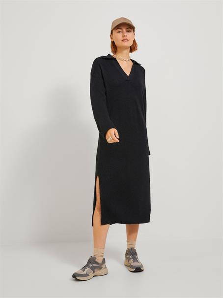 JXARIELLA POLO NECK DRESS KNIT black