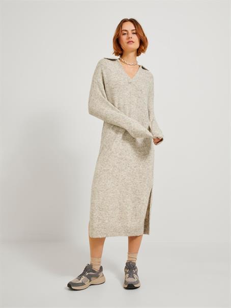 JXARIELLA POLO NECK DRESS KNIT cloud dancer