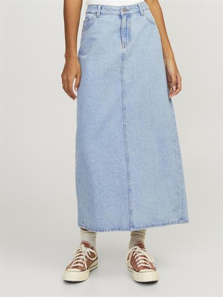 JXAURA LONG MW DENIM SKIRT DNM light blue denim