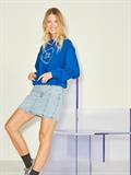 JXBEATRICE LOOSE LS SWEAT SWT NOOS blue iolite