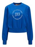 JXBELLA LS RELAXED VINT SWEAT SN blue iolite-bright white print