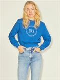 JXBELLA LS RELAXED VINT SWEAT SN blue iolite-bright white print