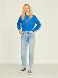 JXBELLA LS RELAXED VINT SWEAT SN blue iolite-bright white print