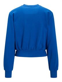 JXBELLA LS RELAXED VINT SWEAT SN blue iolite-bright white print