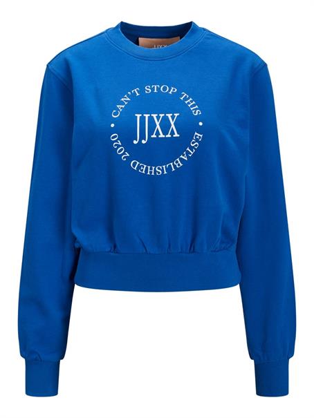 JXBELLA LS RELAXED VINT SWEAT SN blue iolite-bright white print
