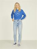 JXBELLA LS RELAXED VINT SWEAT SN blue iolite