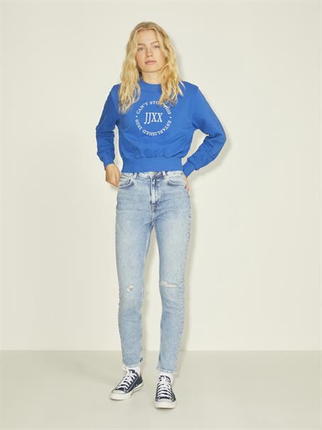 JXBELLA LS RELAXED VINT SWEAT SN blue iolite