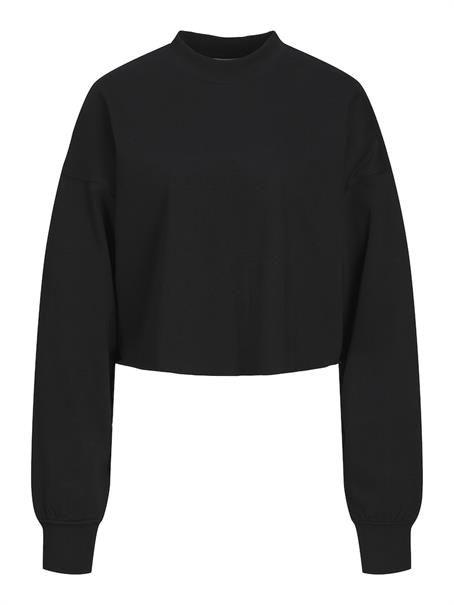 JXCAIA RLX CROPPED LS CREW SWT black