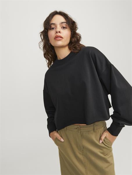 JXCAIA RLX CROPPED LS CREW SWT black