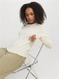 JXCARA COMFY CABLE CREW NECK KNIT vanilla ice