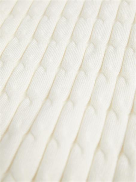 JXCARA COMFY CABLE CREW NECK KNIT vanilla ice