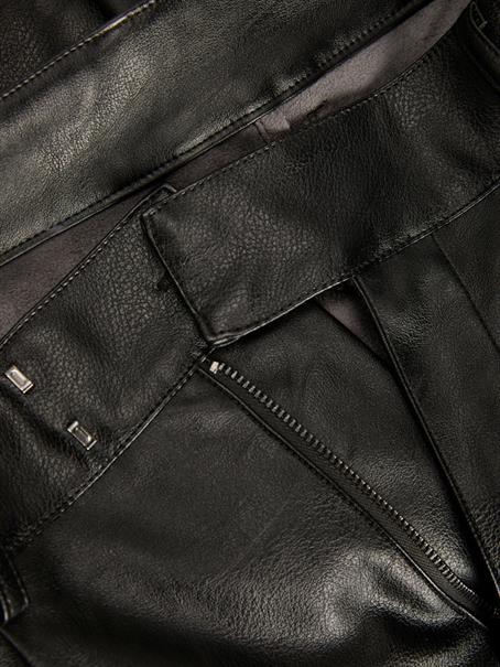 JXCATIE FAUX LEATHER PANTS NOOS black
