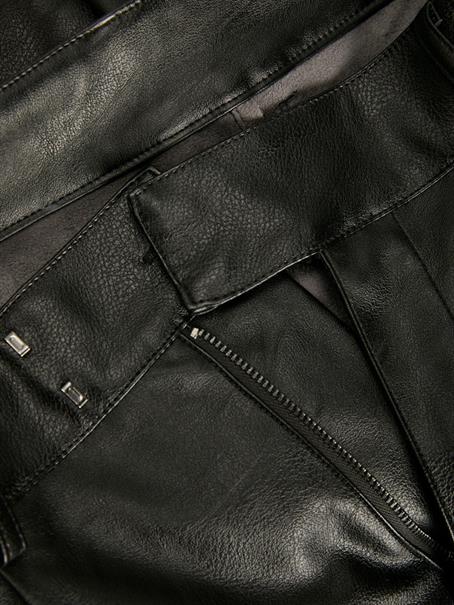 JXCATIE FAUX LEATHER PANTS NOOS black
