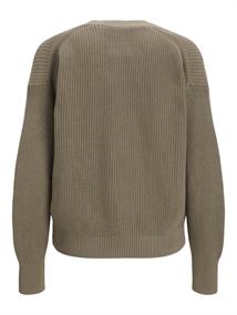JXELIZA TWIST CARDIGAN KNIT brindle