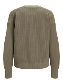 JXELIZA TWIST CARDIGAN KNIT brindle