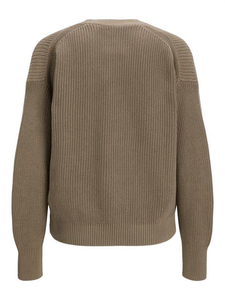 JXELIZA TWIST CARDIGAN KNIT brindle