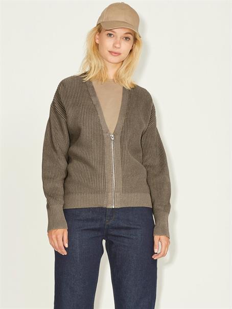 JXELIZA TWIST CARDIGAN KNIT brindle