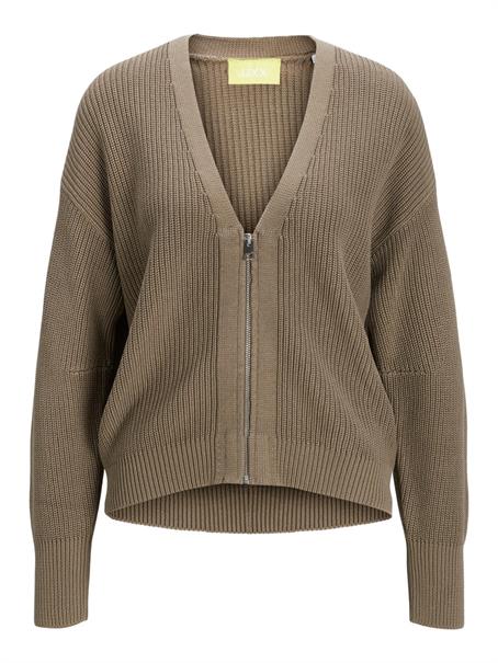 JXELIZA TWIST CARDIGAN KNIT brindle