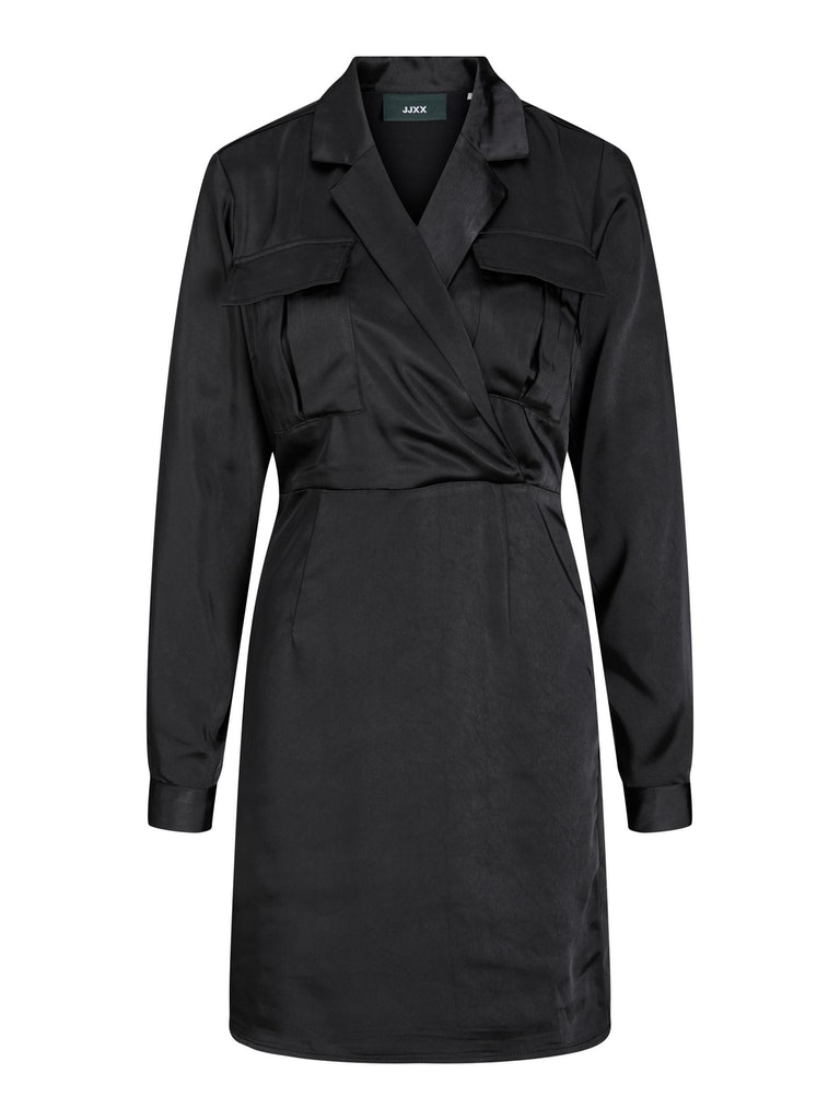 Jjxx Damen Kleid 12220240 Black - mit brusttasche