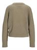 JXEMBER FLUFFY CREW NECK KNIT brindle
