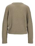 JXEMBER FLUFFY CREW NECK KNIT brindle