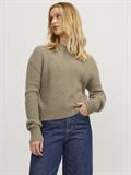 JXEMBER FLUFFY CREW NECK KNIT brindle