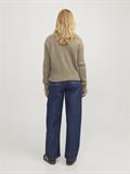 JXEMBER FLUFFY CREW NECK KNIT brindle