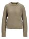 JXEMBER FLUFFY CREW NECK KNIT brindle
