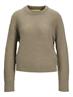 JXEMBER FLUFFY CREW NECK KNIT brindle