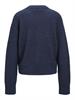 JXEMBER FLUFFY CREW NECK KNIT navy blazer