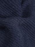 JXEMBER FLUFFY CREW NECK KNIT navy blazer