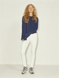 JXEMBER FLUFFY CREW NECK KNIT navy blazer