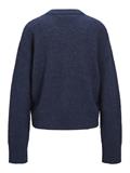 JXEMBER FLUFFY CREW NECK KNIT navy blazer