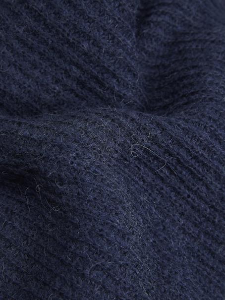 JXEMBER FLUFFY CREW NECK KNIT navy blazer