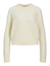 JXEMBER FLUFFY CREW NECK KNIT vanilla ice